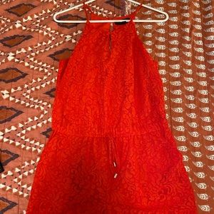 Orange Lace Romper ☀️☀️☀️